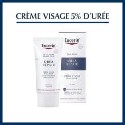 EUCERIN UREA REPAIR CREME VISAGE PEAU SECHE 5 % D'UREE 50 ML