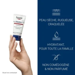 Eucerin Aquaphor Baume Réparateur, hydratant pour toute la famille, non comédogène et non parfumé.
