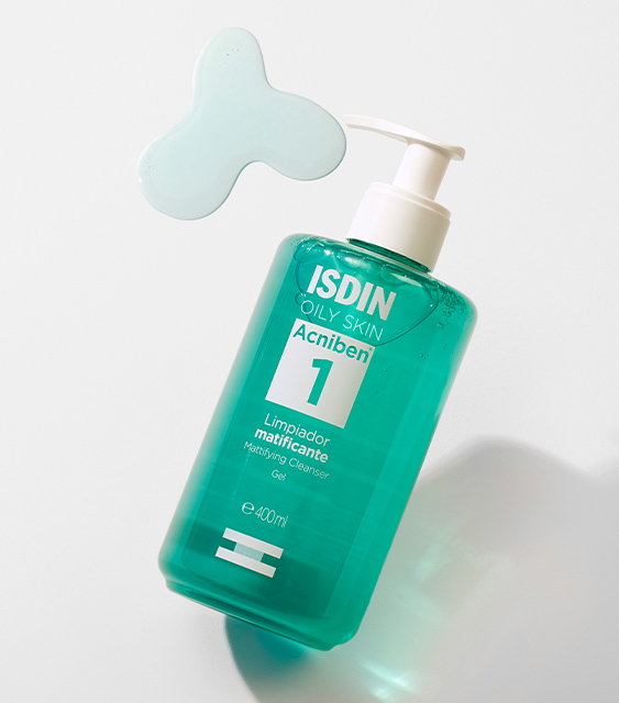 ISDIN Acniben 1 Gel Nettoyant Matifiant 400 ml – Image 2