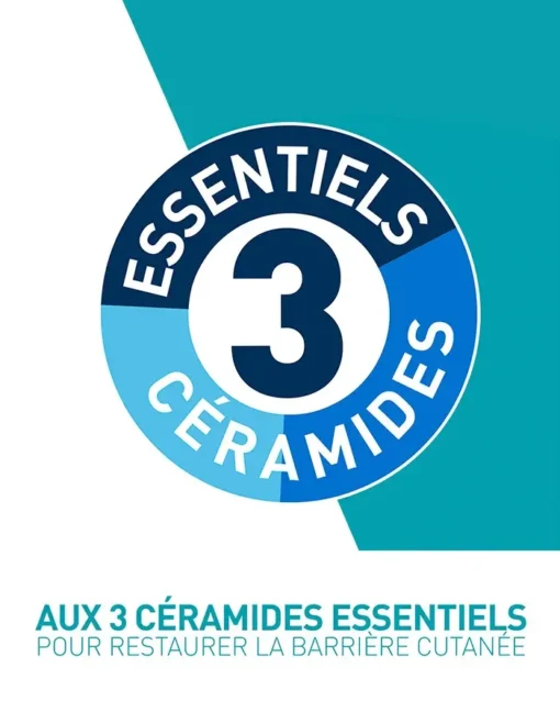 Formule CeraVe avec 3 céramides essentiels pour restaurer la barrière cutanée