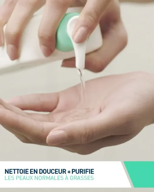 Nettoyage en douceur du visage avec le gel moussant CeraVe