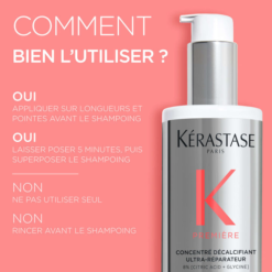 Guide d'utilisation du concentré décalcifiant ultra-réparateur Kérastase Première