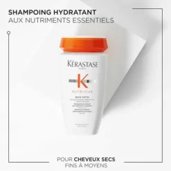 Shampoing hydratant Kérastase Nutritive pour cheveux secs, fins à moyens.