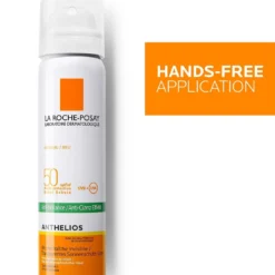 Spray solaire Anthelios Brume Invisible SPF 50 avec application sans les mains.