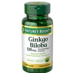NATURES BOUNTY GINKGO BILOBA 120 MG 100 CAPSULES