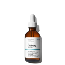 Flacon de The Ordinary Multi-Peptide Serum for Hair Density avec pipette.