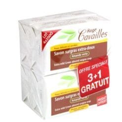 ROGE CAVAILLES SAVON SURGRAS EXTRA DOUX AMANDE VERTE 250 G x 3 + 1 GRATUIT