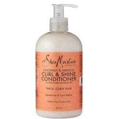 SHEA MOISTURE APRES SHAMPOING BRILLANCE Définisseur de Boucles à la Noix de Coco et l'Hibiscus 384 ML