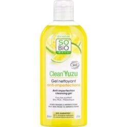 SO BIO Clean yuzu gel nettoyant anti imperfections 200ml