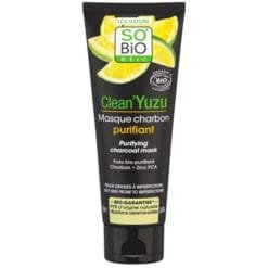 SO BIO Clean YUZU masque charbon purifiant