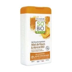 SO BIOBGel Douche Hydratant au Miel de Fleurs et Abricots Bio 450 mL
