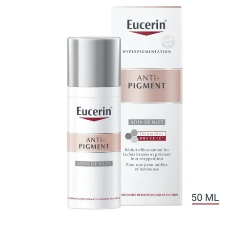 Eucerin Anti-Pigment Soin de Nuit 50 ml, réduit efficacement les taches brunes et prévient leur réapparition.