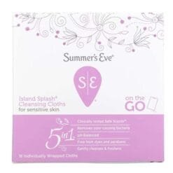 SUMMERS EVE ISLAND SPLASH CLEANSING CLOTHS LINGETTES FOR SENSITIVE SKIN 5 IN 1