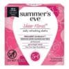 SUMMERS EVE SHEER FLORAL CLEANSING CLOTHS FOR SENSITIVE SKIN 5 IN 1