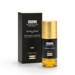 Flacon et packaging du sérum ISDIN Retinal Intense 50 ml.