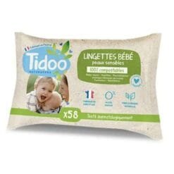 TIDOO LINGETTES BEBE 58 UNITES