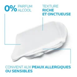 Texture riche et onctueuse de La Roche-Posay Toleriane Dermallergo Crème